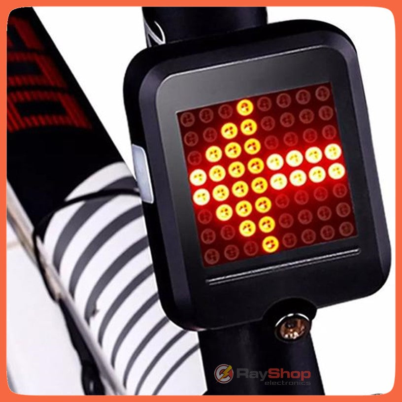 Luz trasera para bici con direccionales y 64 LED, USB (T6100) - foto 3