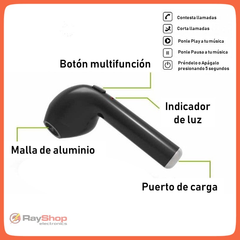 Audífono Bluetooth 4.1 manos libres universal de 4 gramos - foto 3