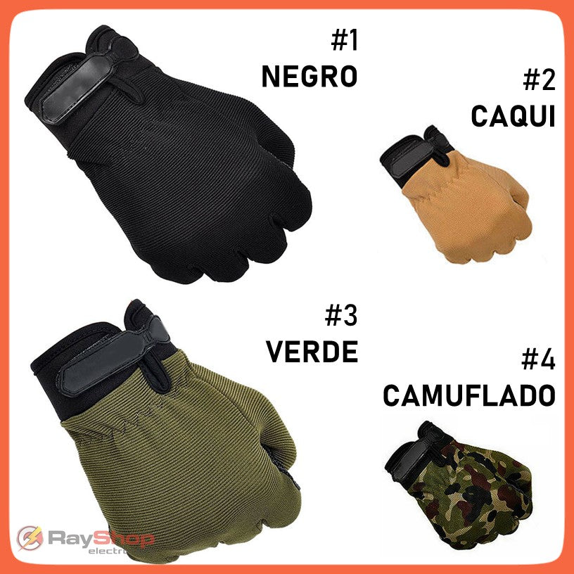 Guantes tácticos de palma antiderrapante con cierre de velcro - foto 2