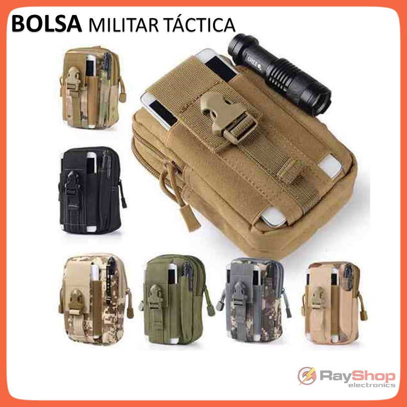 Bolsa táctica para celular con sistema Molle en nylon 600D