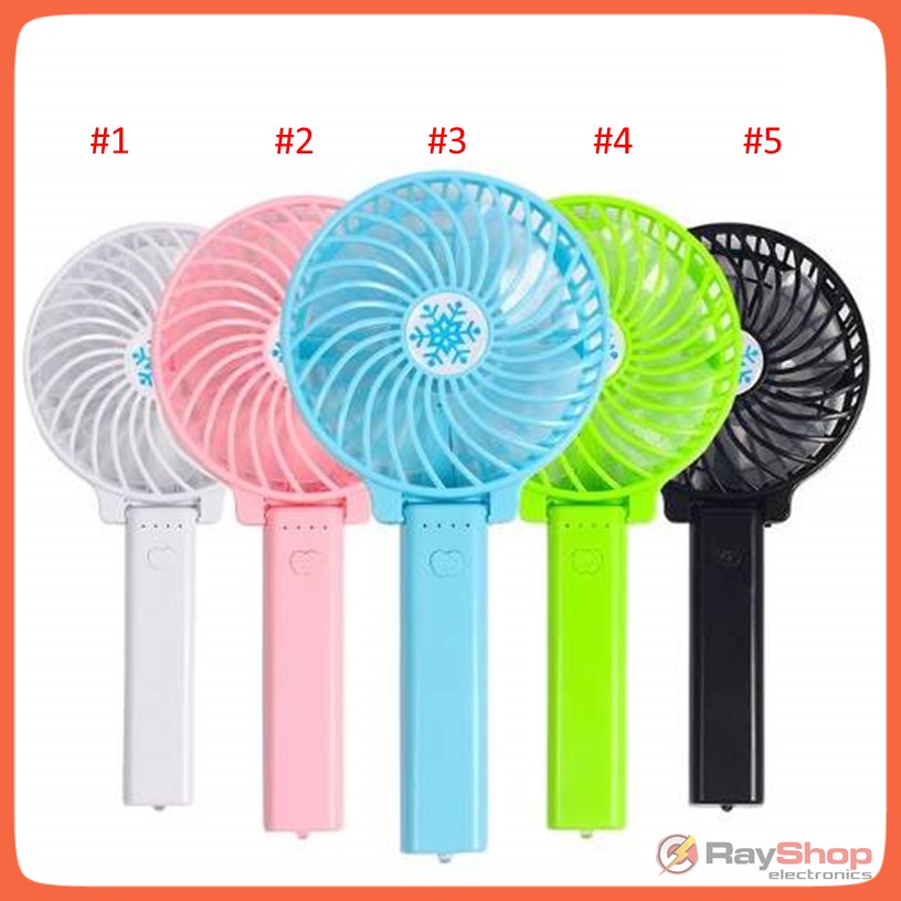 Ventilador de mano portátil recargable con 3 velocidades y USB - foto 2