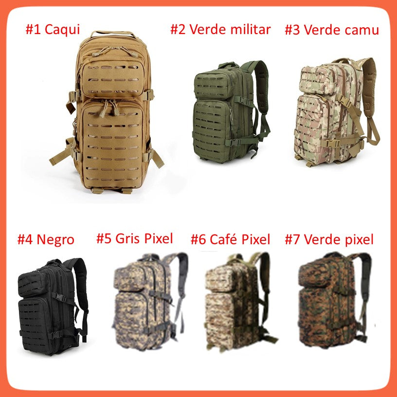 Mochila táctica de 30 litros en poliéster 1000D con MOLLE - foto 2