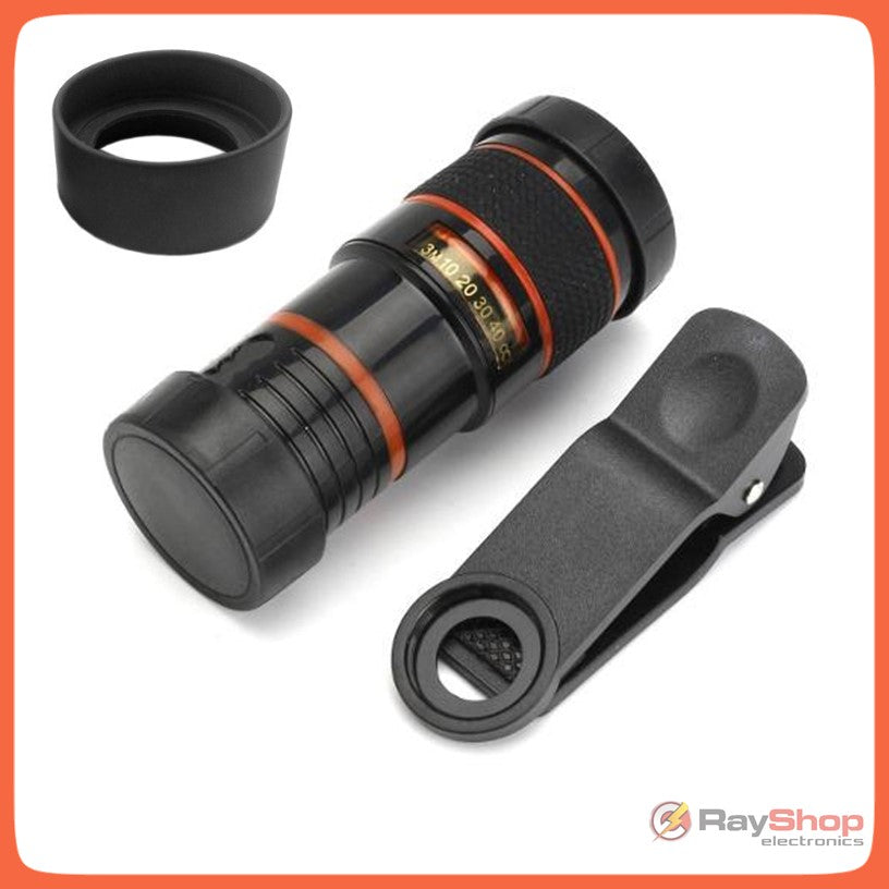 Lente zoom 8x para celular con clip, también monocular 8x18 - foto 4
