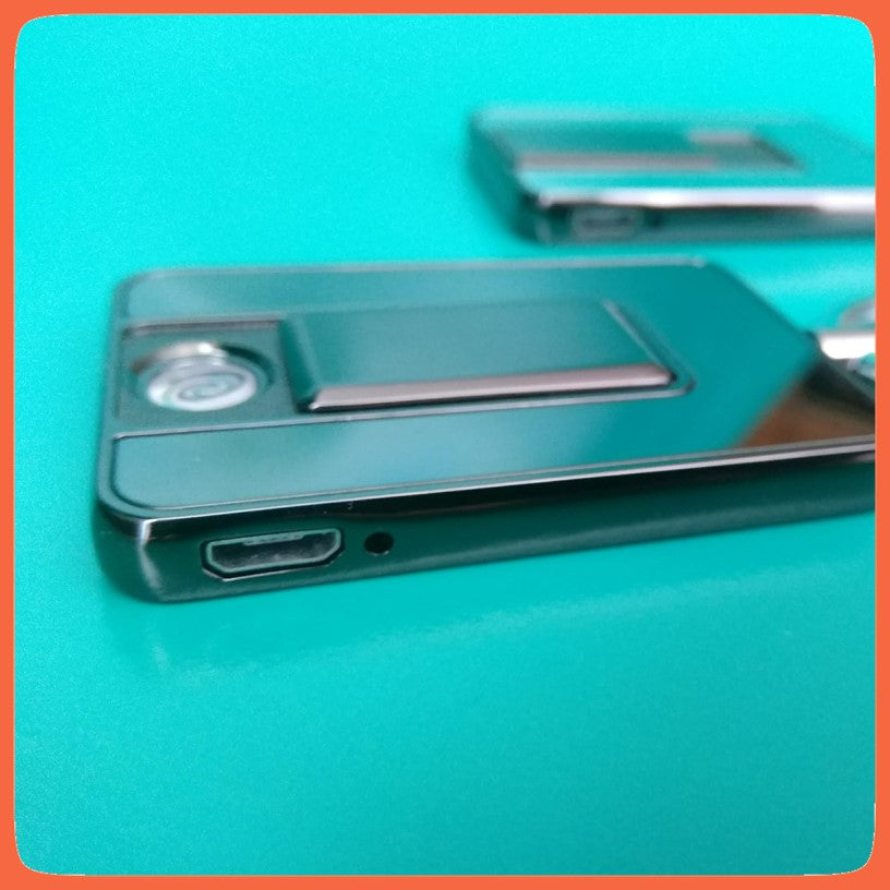 Encendedor eléctrico metálico recargable por USB con llavero - foto 3