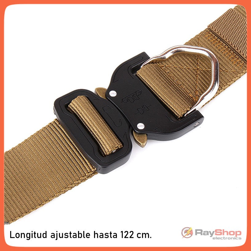 Cinturón táctico de nylon con hebilla metálica de liberación rápida X222 - foto 3