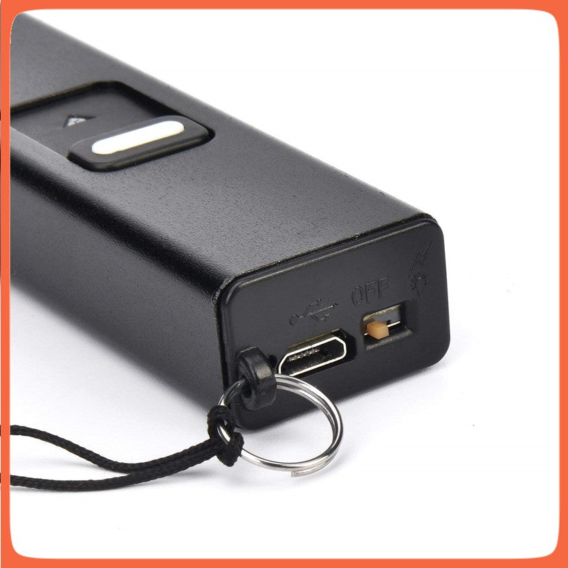 Mini paralizador tipo llavero con linterna, recargable por USB (TW-1502) - foto 4