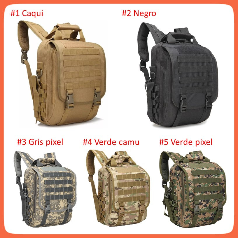 Mochila maletín táctica de 9 litros con MOLLE: mochila, maletín o mensajero - foto 4