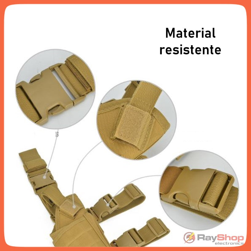 Funda de pierna táctica ajustable para gotcha, paintball y airsoft - foto 3