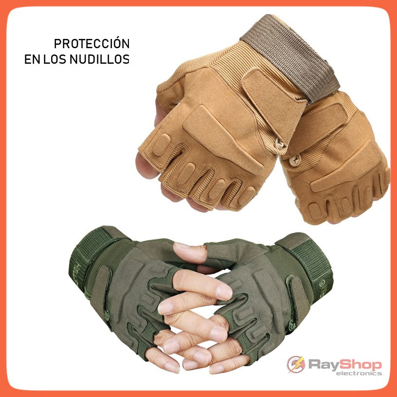 Guantes tácticos de dedos cortos con protección en nudillos CA-35 - foto 4
