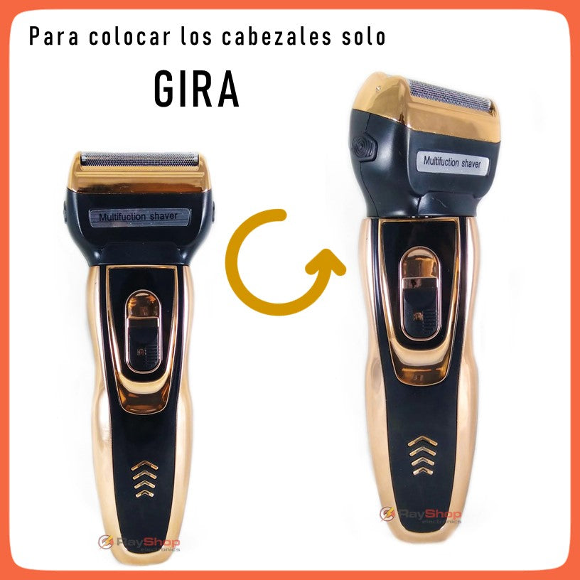 Rasuradora 3 en 1 recargable para barba, cabello, nariz y oído (DT559) - foto 4