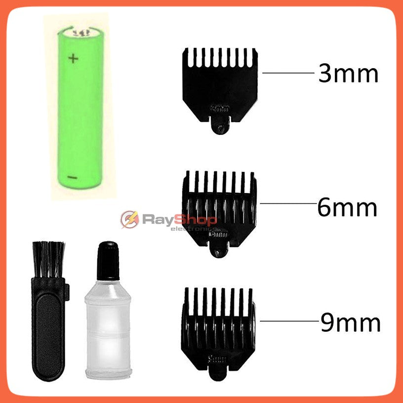 Recortadora eléctrica recargable para barba y cabello con 3 peines - foto 4
