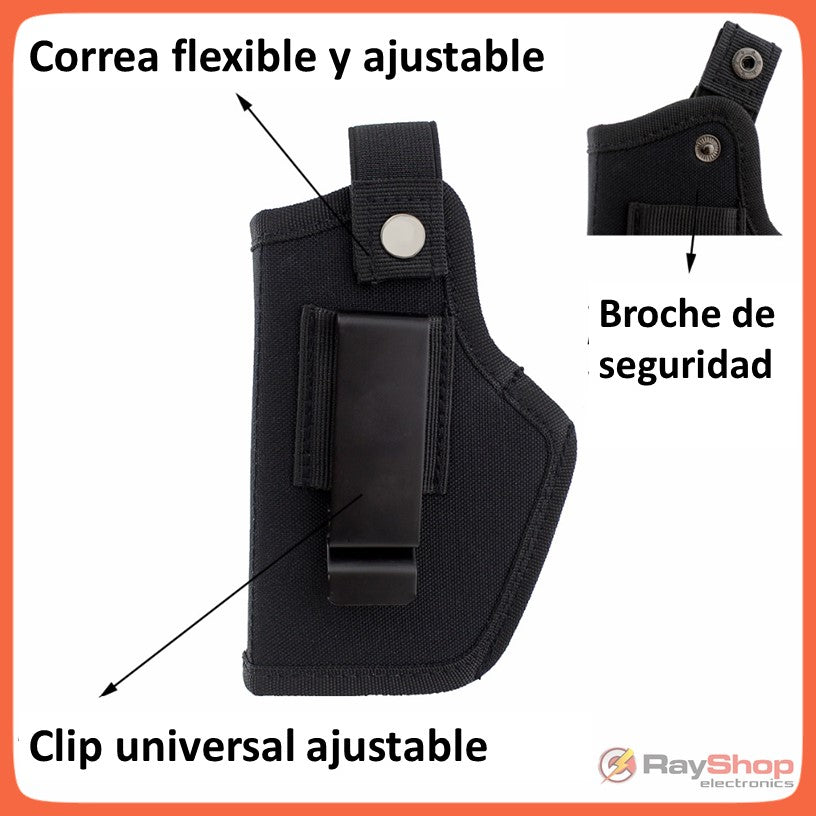 Funda ambidiestra de clip para porte oculto en pistolas compactas - foto 4