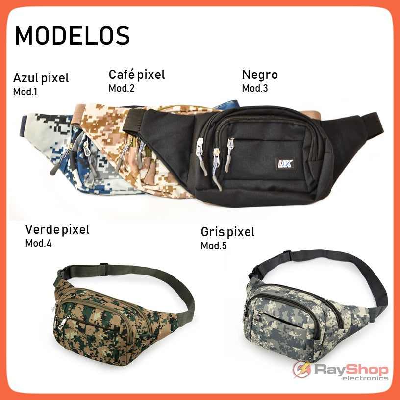Cangurera táctica de nylon 600D con 4 compartimentos - foto 2