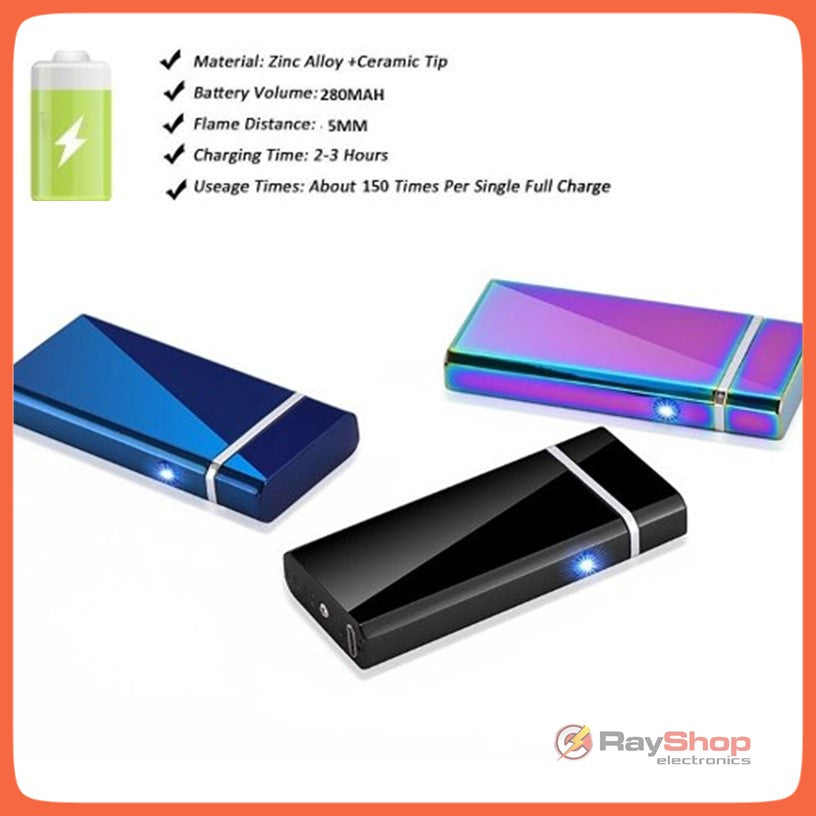 Encendedor eléctrico recargable de doble arco de plasma, USB (JL612) - foto 4