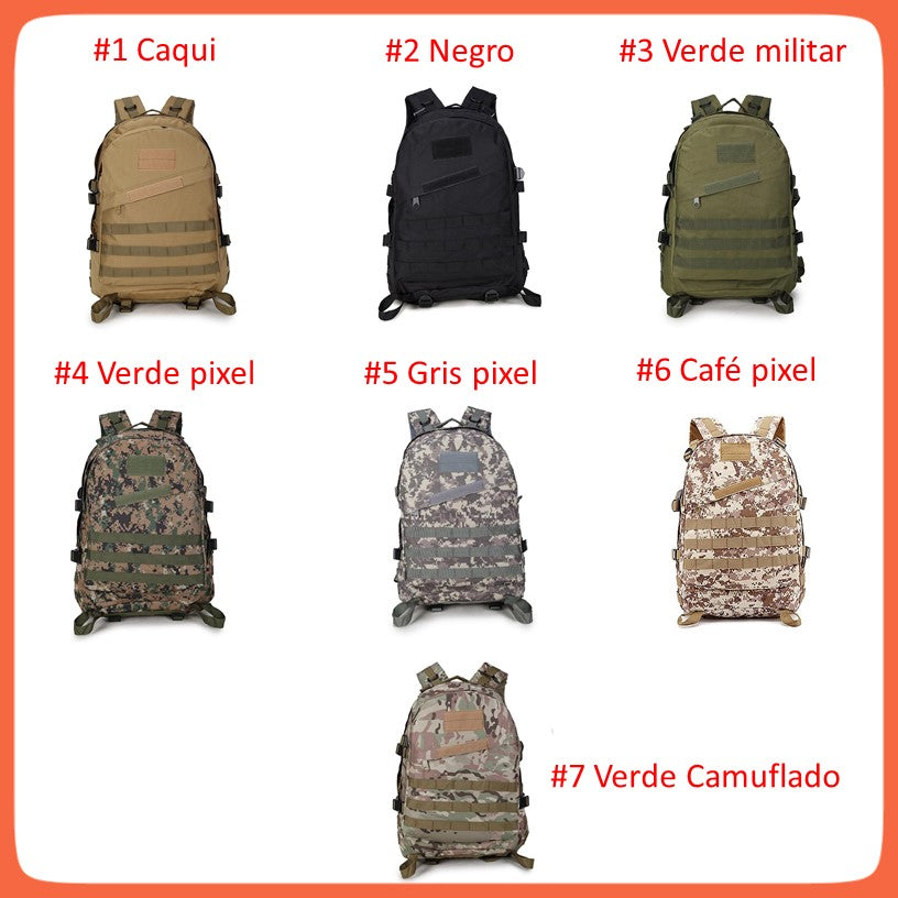 Mochila táctica de asalto de 40 litros con MOLLE y doble cierre, WZ3D - foto 3