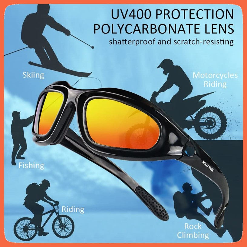 Lentes deportivos con 4 micas intercambiables y espuma protectora - foto 5