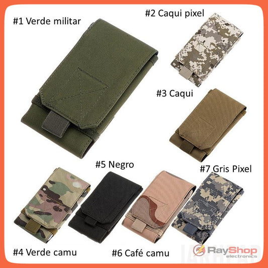 Funda táctica universal para celular con pasador de cinturón