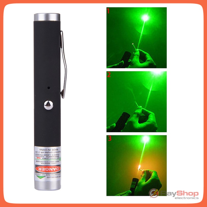 Puntero láser verde recargable por USB tamaño bolígrafo - foto 4