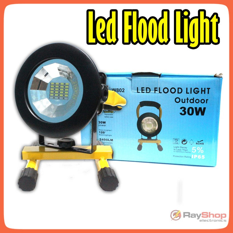 Reflector LED recargable de 30 W con 24 LED y base (DT160) - foto 4