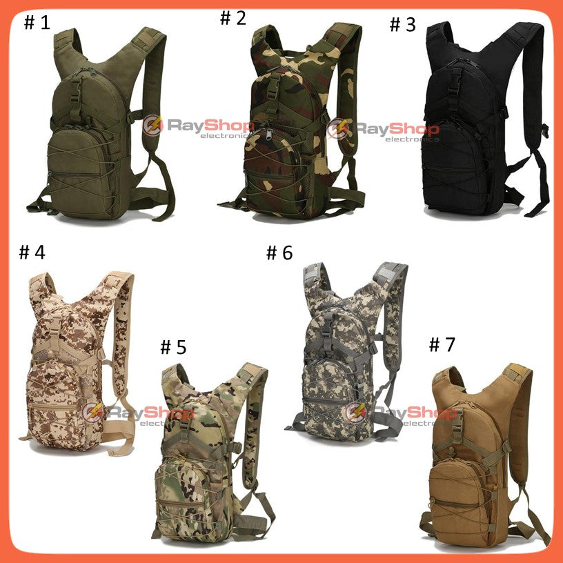 Mochila de hidratación táctica de 3 litros con bolsa y tubo de mordida - foto 2