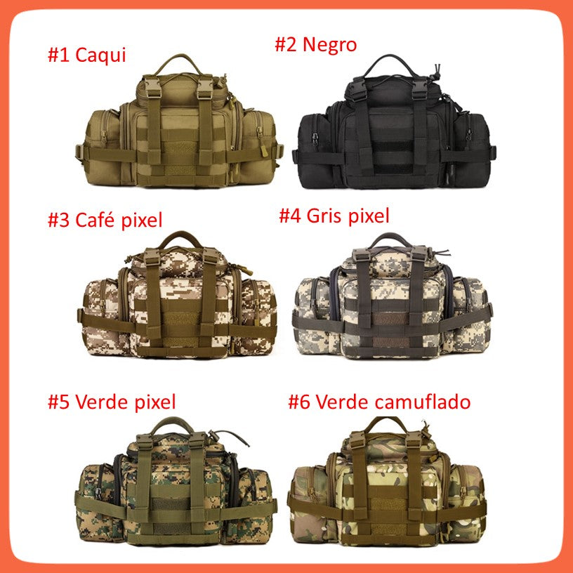 Mochila maletín táctica de 4.5 L multiposición con MOLLE y nylon 1000D (WZ09) - foto 4