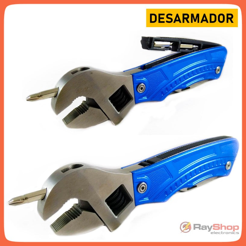 Perico multiherramienta 6 en 1 con navaja, destapador y funda (K9006) - foto 4