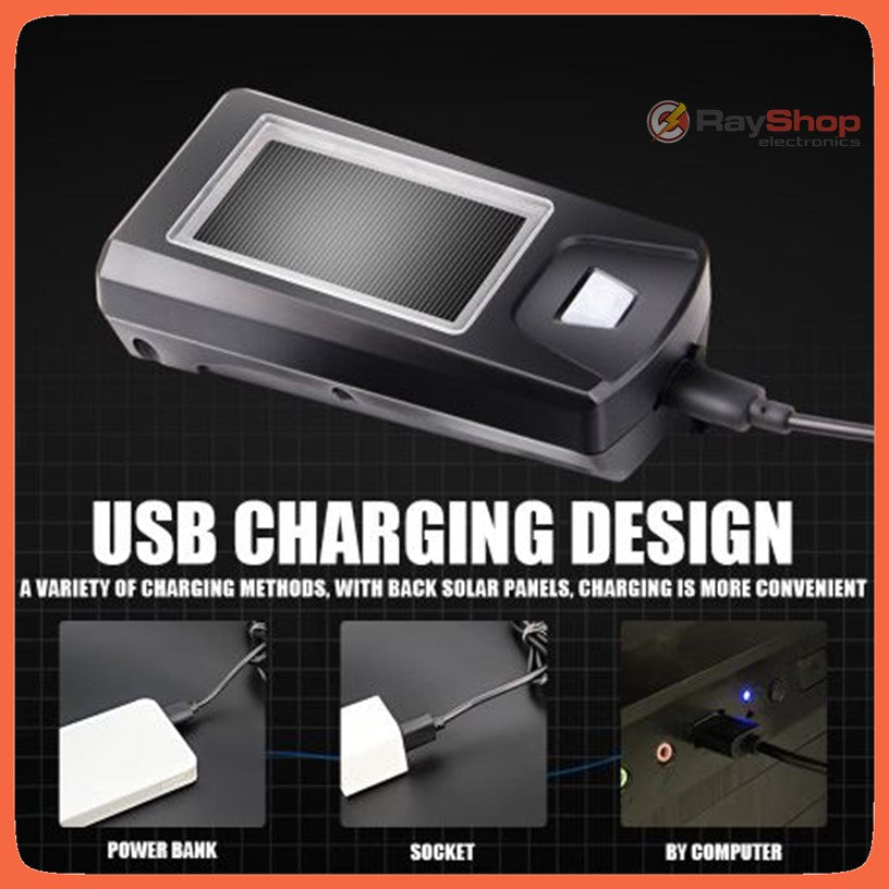Luz solar para bici con claxon de 140 dB y 5 tonos (T316) - foto 3