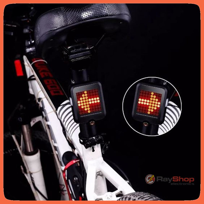 Luz trasera para bici con direccionales y 64 LED, USB (T6100) - foto 4