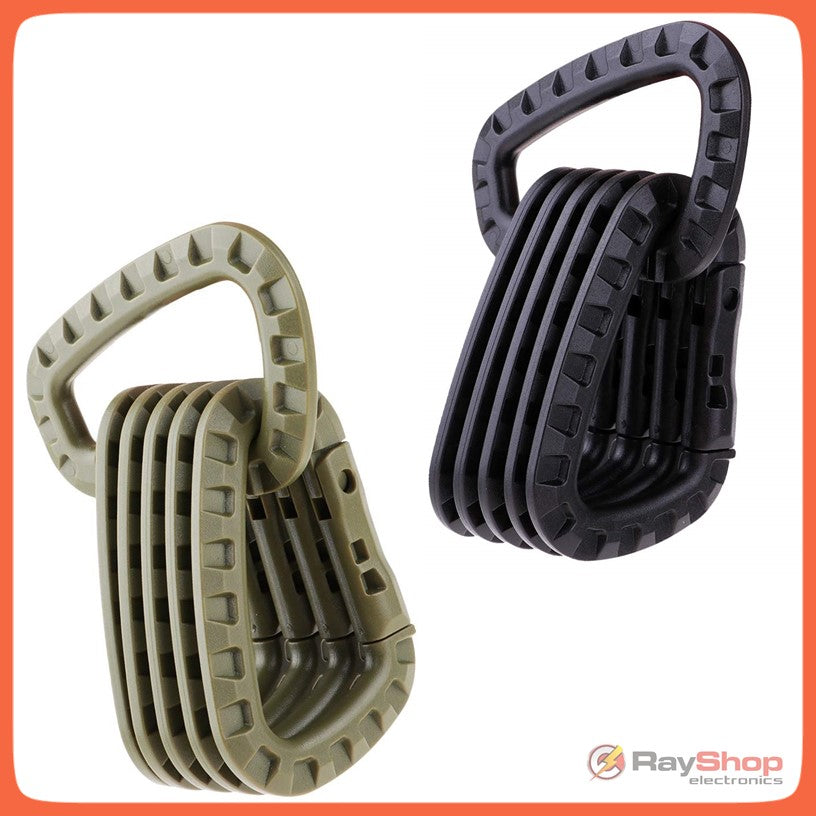 Mosquetón de plástico con anillo D para correas de 1 pulgada y MOLLE (SLK) - foto 4