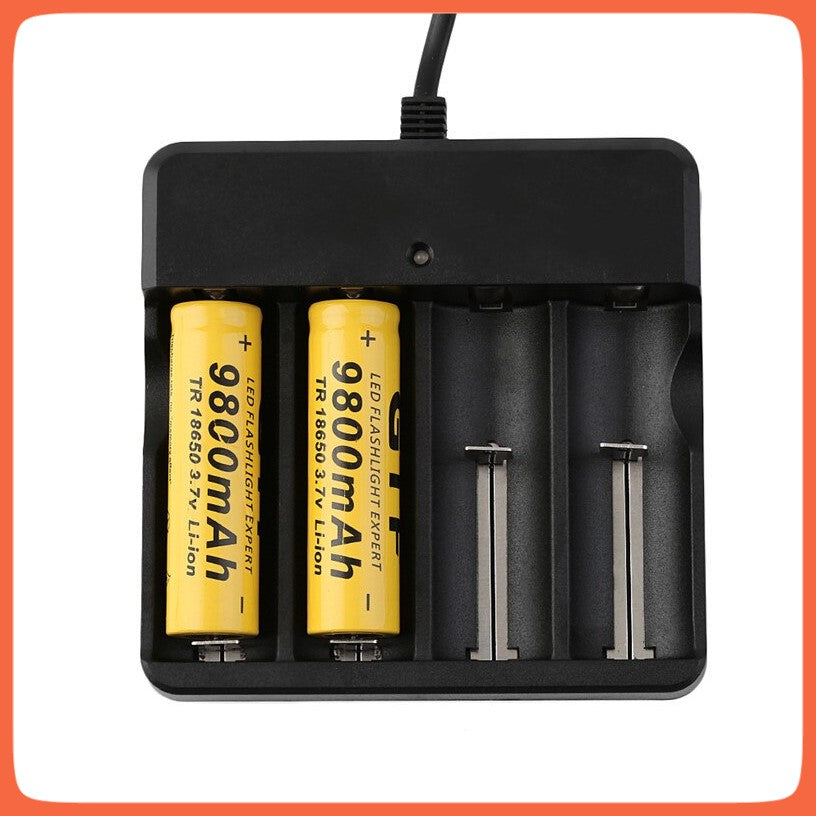 Cargador universal para 4 pilas recargables 18650, 26650 y 14500 - foto 4