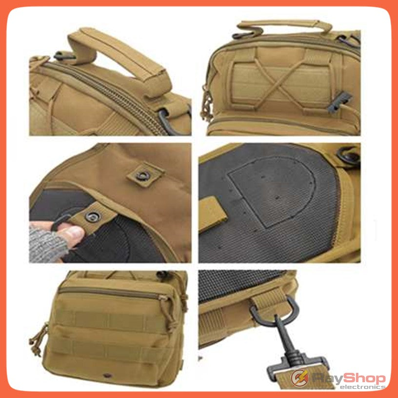 Mochila pechera táctica crossbody de 6 litros con sistema Molle (WZ098) - foto 5