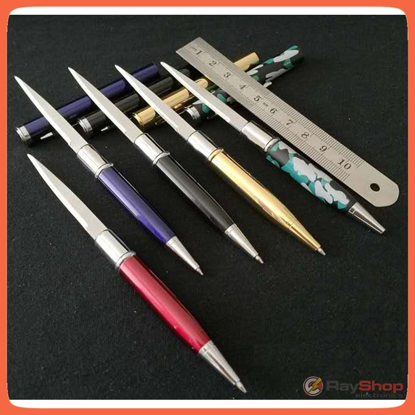 Pluma con navaja integrada discreta de acero JF001 - foto 4