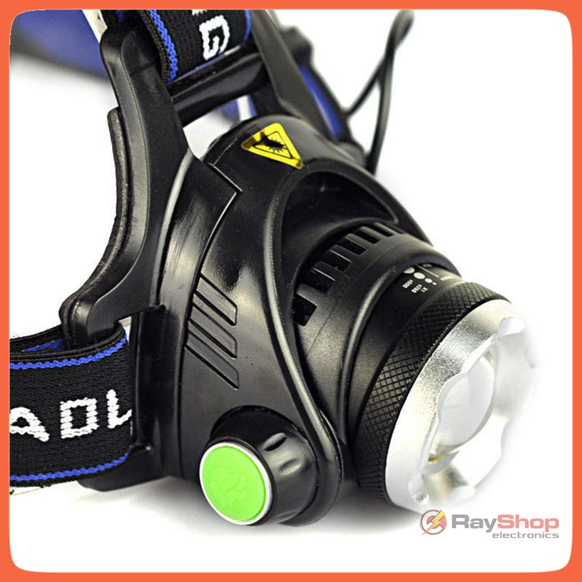 Lámpara minera de cabeza de 2500 lúmenes con LED CREE T6 y zoom - foto 4