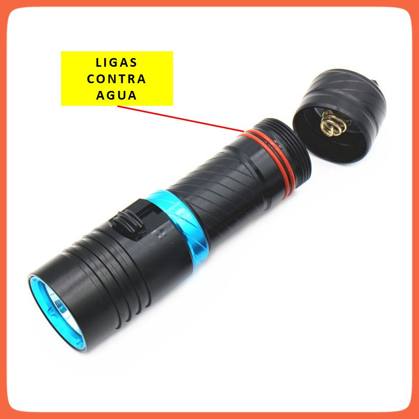 Linterna sumergible de 3000 lúmenes con arnés al brazo (DT237) - foto 5