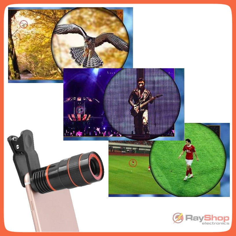 Lente zoom 8x para celular con clip, también monocular 8x18 - foto 5