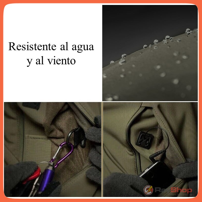 Chamarra softshell repelente al agua con capucha y ventilación axilar - foto 5