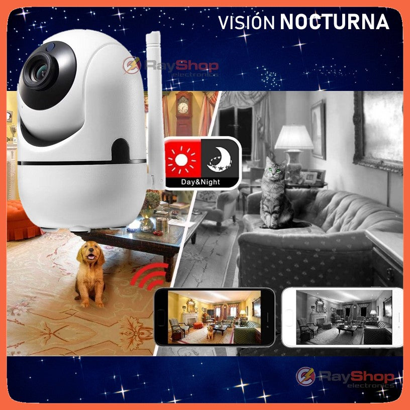 Cámara Wi-Fi motorizada con visión nocturna, audio bidireccional y app, Y13 - foto 4