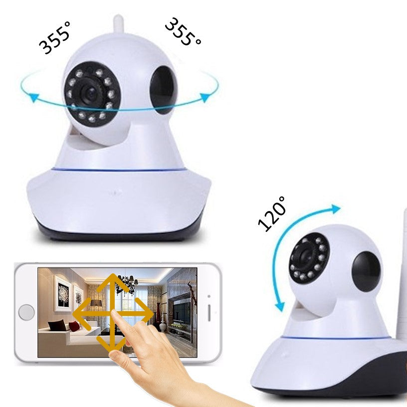 Cámara robótica Wi-Fi con micrófono y app V380, para interiores - foto 4
