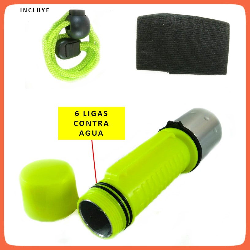 Linterna sumergible de 3000 lúmenes con chip T6 para buceo (DT266) - foto 5