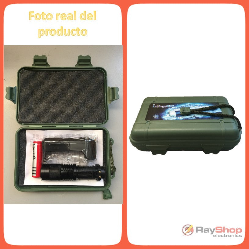 Mini linterna táctica de 2000 lúmenes con LED CREE R3 y 5 modos - foto 5