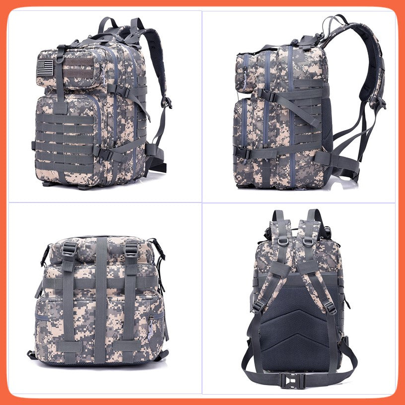 Mochila táctica de 40 litros para escuela con compartimento para laptop, WZ915 - foto 4