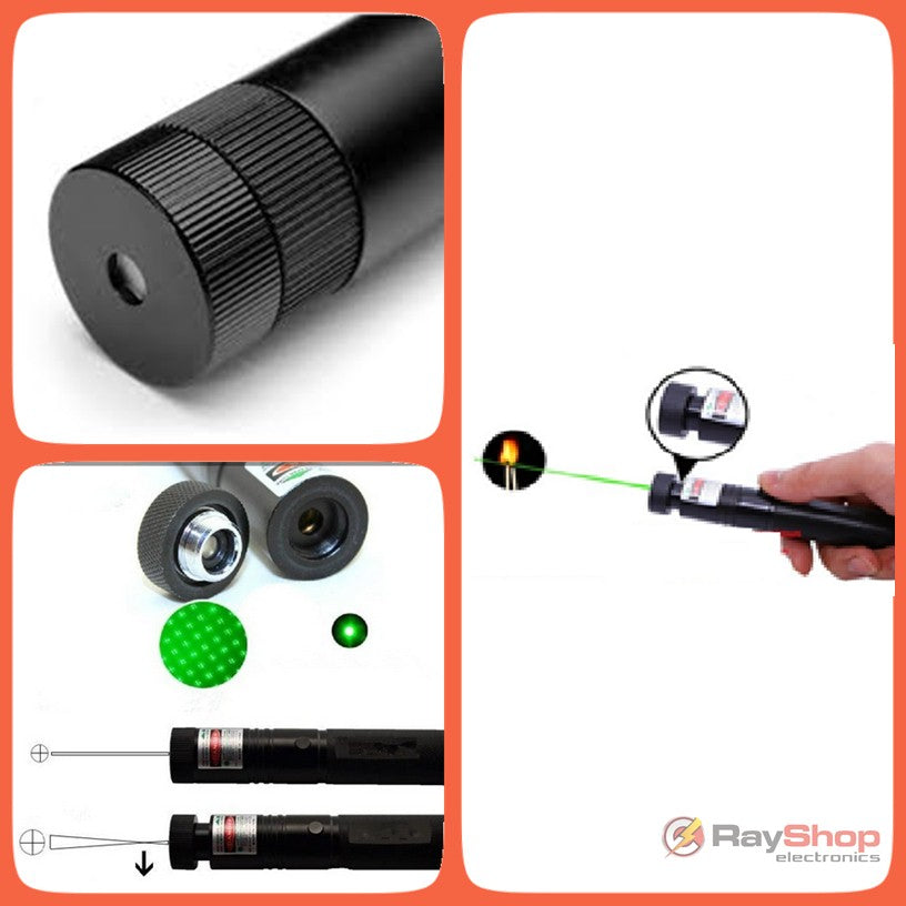 Apuntador láser verde recargable de 532 nm con cabezal de figuras (DT303) - foto 5