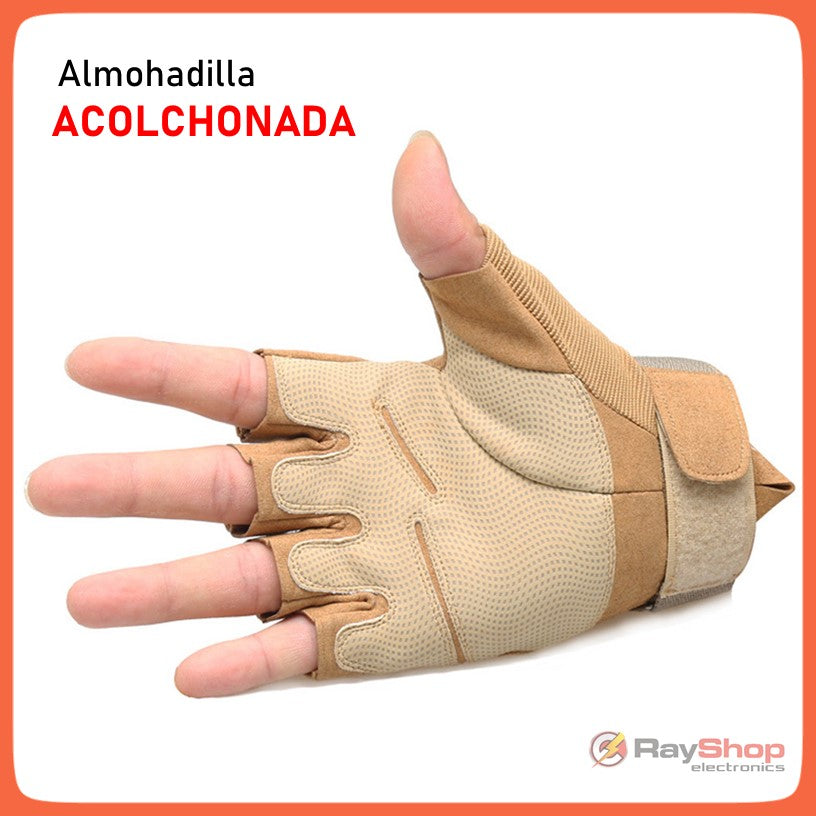 Guantes tácticos de dedos cortos con protección en nudillos CA-35 - foto 5