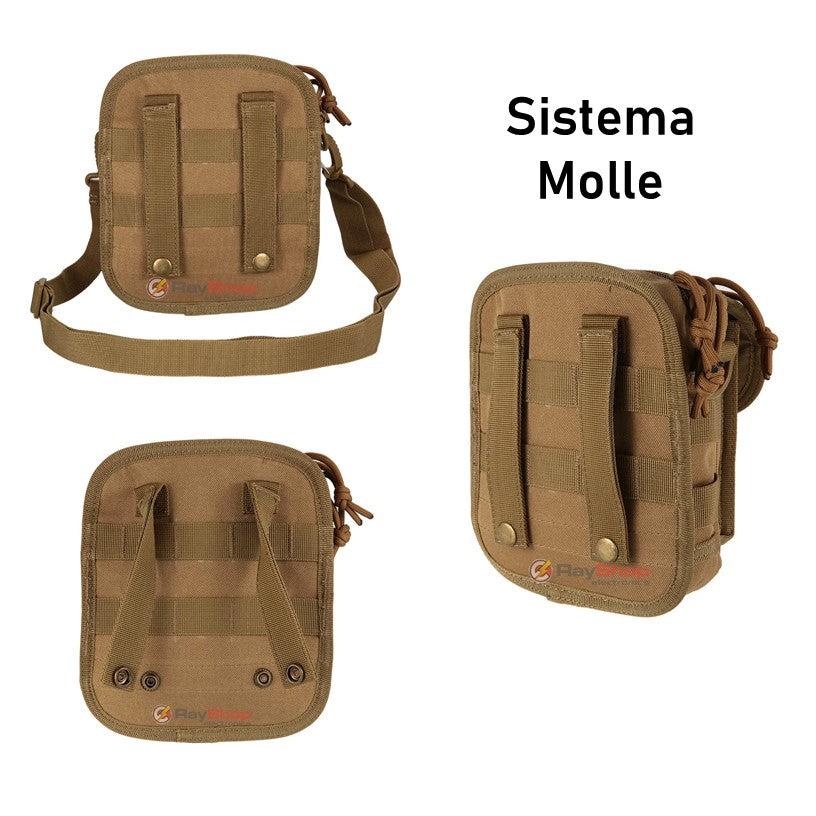 Bolsa táctica cruzada MOLLE de nylon 600D con 5 compartimentos - foto 6