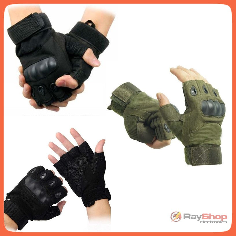 Guantes de medio dedo con nudillos rígidos DTST3 para moto - foto 5