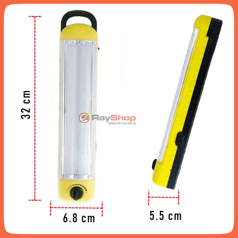 Lámpara de emergencia recargable con dos tiras LED y regulador - foto 5