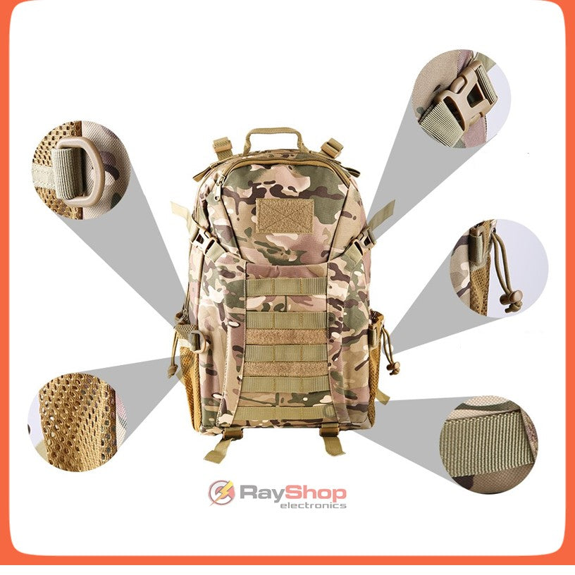Mochila táctica de asalto de 40 litros con MOLLE y nylon 600D (SN580) - foto 5