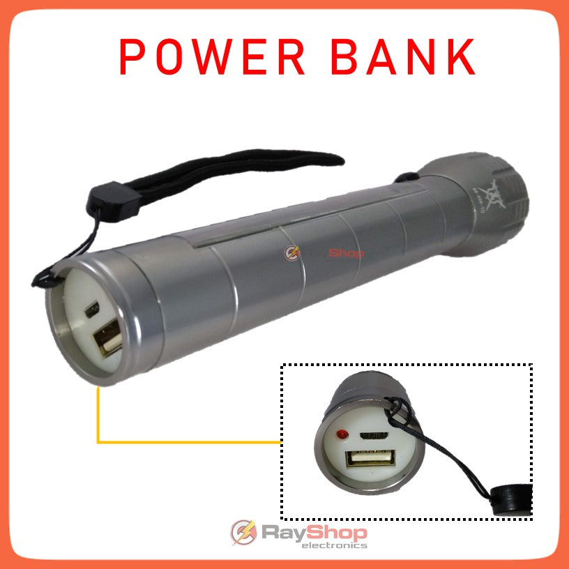 Linterna táctica solar recargable con power bank, 1200 lúmenes (DT86) - foto 5