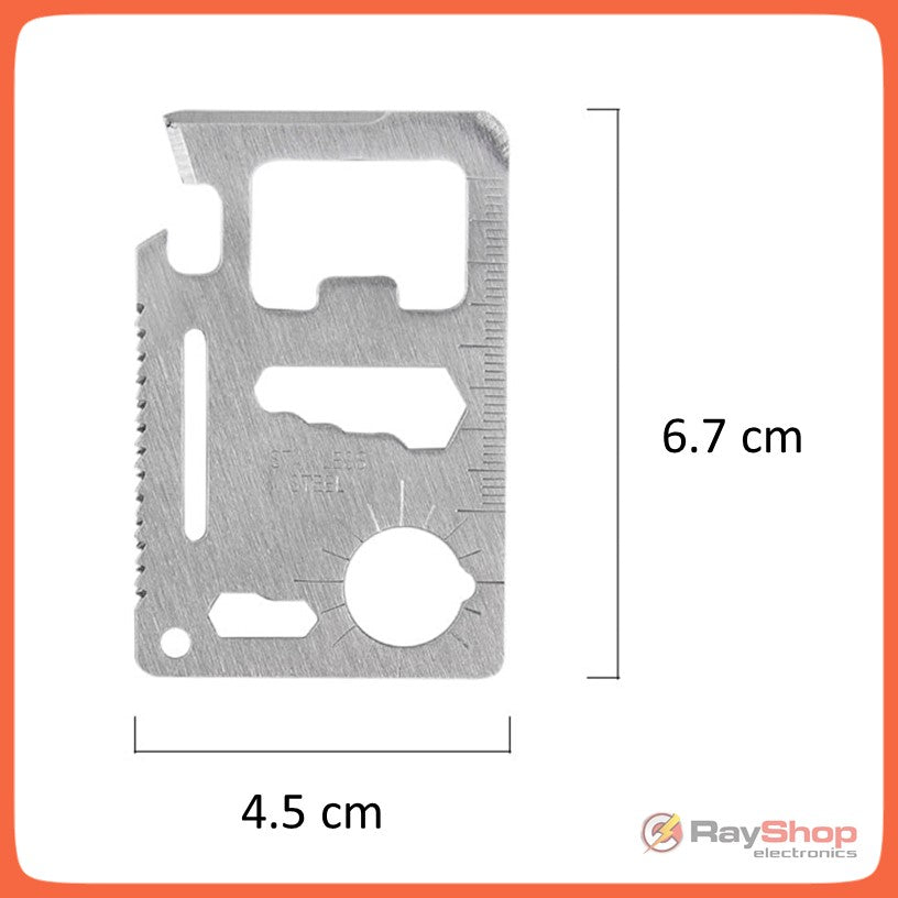 Tarjeta multiherramienta de acero inoxidable 11 en 1 con funda (DP001) - foto 4
