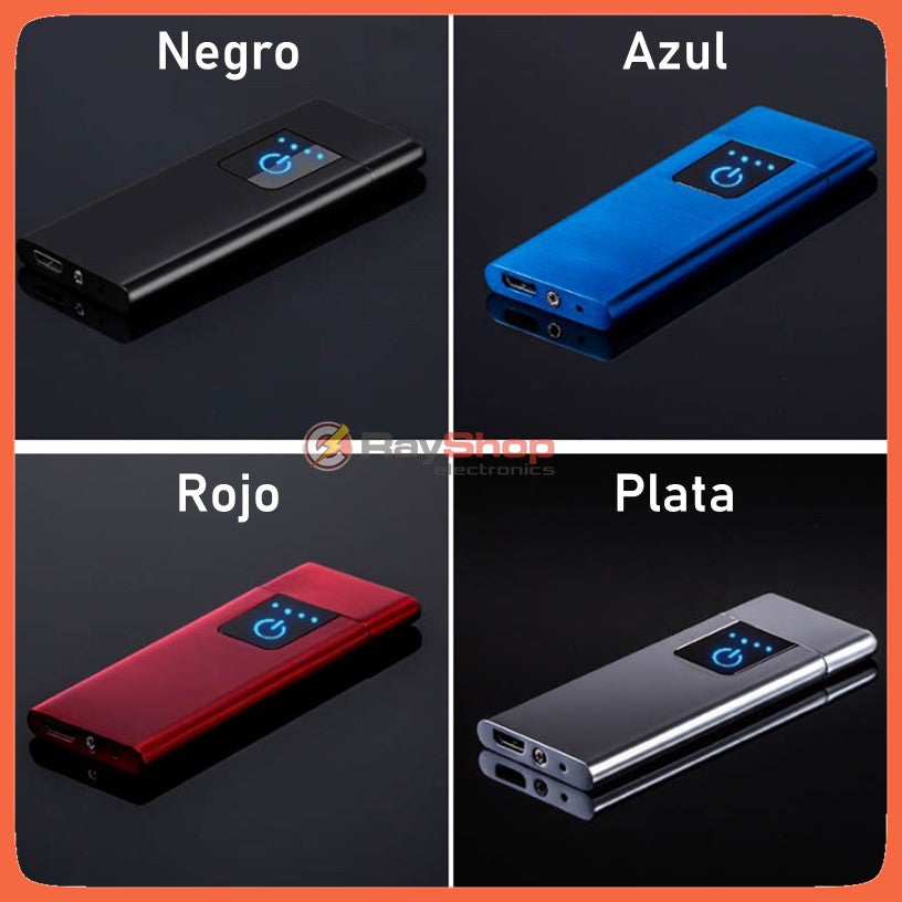 Encendedor eléctrico ultradelgado con sensor de huella y carga USB - foto 6